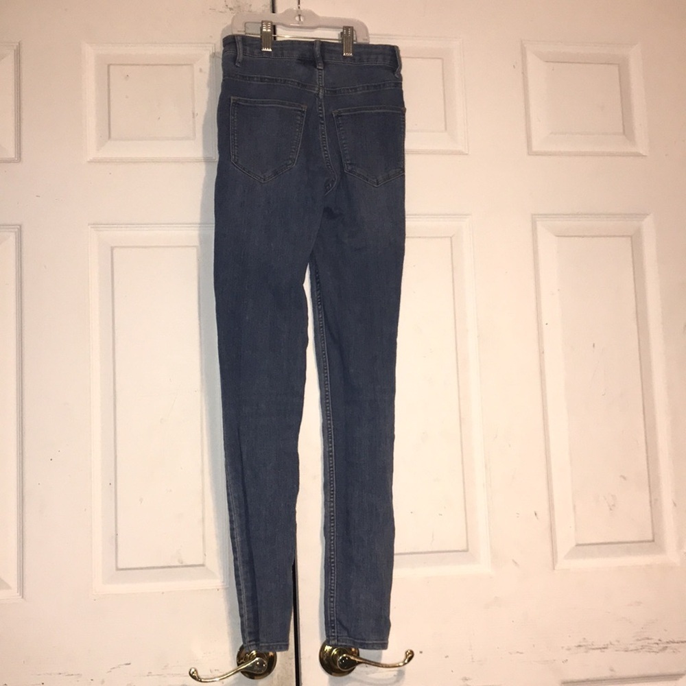 Juniors Classic Skinny Blue Jeans - Picture 3 of 5